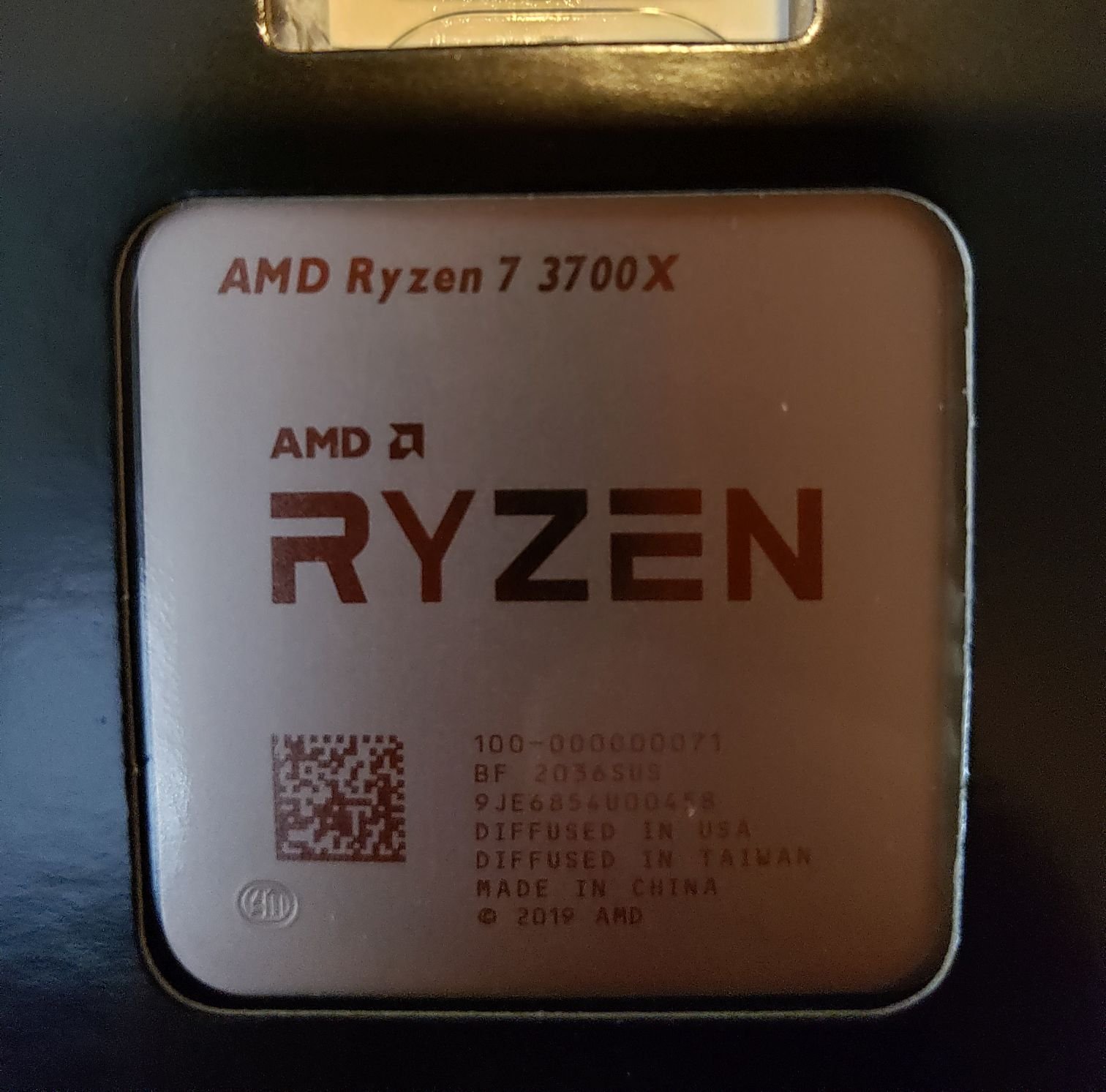 AMD Ryzen CPU in its box